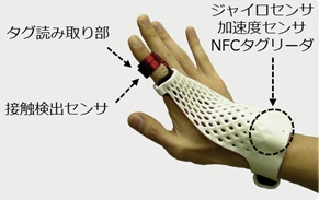 富士通研究所、ジェスチャ入力が作業現場で活用できるグローブ型ウェアラブルデバイス