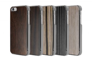 リンクス、ICカードも収納できる木目調のiPhoneケース「IC-COVER Wood」