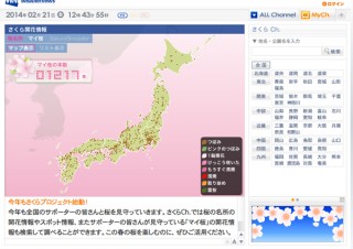 ウェザーニューズ、今年の桜開花傾向発表——全国的に平年並みかやや早め