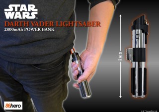 ラナ、ダース・ベイダーのライトセーバー型モバイルバッテリーを発売