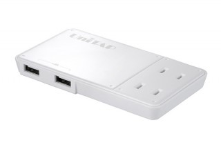 プリンストン、持ち運びやすい薄型のUSBポート付き電源タップを発売