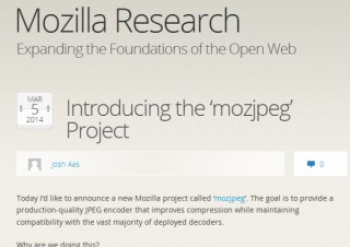モジラ、JPEGの画像を劣化させずにサイズを10%削減する「mozjpeg」プロジェクト
