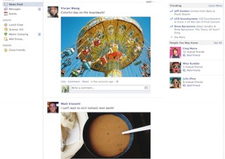 Facebook、ニュースフィードの新デザインを発表