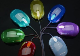 上海問屋、自動で7色に変化するUSB接続式の3ボタン搭載マウスを発売