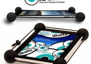 iPad落下時の破損を防ぐカバーボール「iballz」国内販売開始