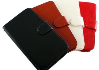 上海問屋、粘着シート固定タイプの手帳型スマホケースを発売