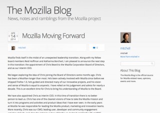 Mozilla、辞任で不在のCEOに元CMOを任命