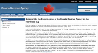 カナダ歳入庁、OpenSSL脆弱性悪用で被害