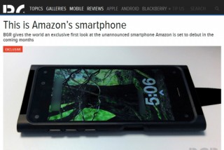 前面カメラ4個の「Amazon Phone」画像流出