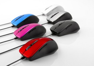 バッファロー、静音スイッチ採用のBlueLEDマウスを発売