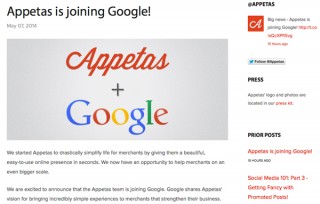 Googleが飲食店Webサイト構築のAppetas買収