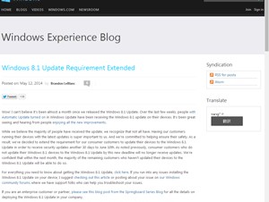 「Windows 8.1 Update」の適用期限が延長