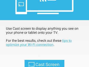 ChromecastでAndroidミラーリング表示可能に