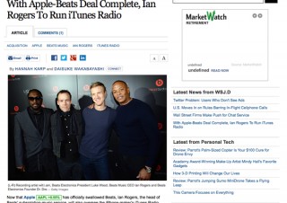 Apple、Beatsの買収手続きを完了か