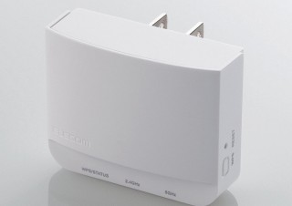 エレコム、コンセント直付けの無線LAN中継器2製品を発売