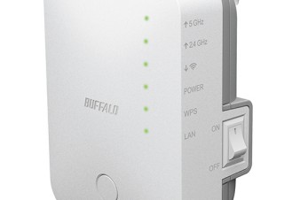 バッファロー、11acにも対応する無線LAN中継器を発売