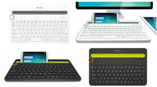 ロジクール、3つのデバイスを切り替え操作できるキーボード