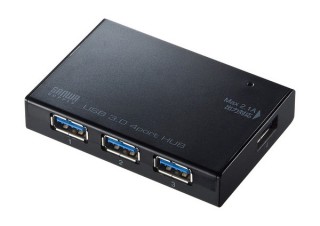 サンワ、最大2.1A出力対応の4ポート搭載USBハブを発売