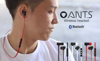小型軽量のBluetoothイヤホンマイク「ANTS」