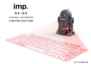スター・ウォーズ「R2-Q5」型のBT投影キーボードが登場