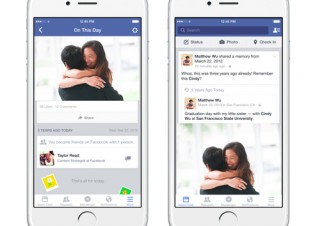 Facebook、過去の「今日」振り返る新機能