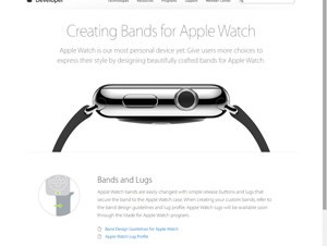 Apple Watch用バンドのデザインのガイドライン発表