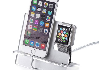 サンワサプライ、Apple WatchとiPhoneを並べて充電できるスタンドを発売