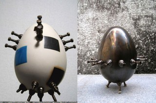 京都府・卵がテーマの個展「遠藤良太郎 Ceramic Works 忘れられた宇宙遊泳記 -卵の惑星-」