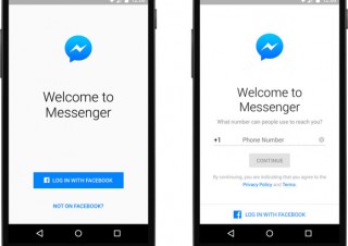 FacebookアカウントなしでMessengerが利用可能に、米国など4カ国で提供開始