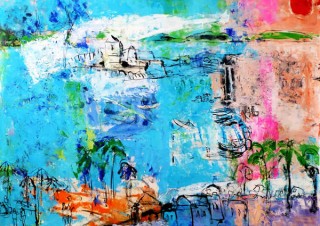 東京都・スペイン在住の画家による銀座柳画廊での個展「長縄眞兒展」