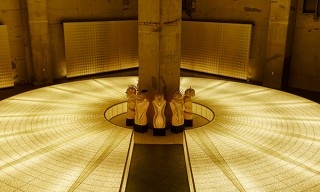 東京都・和紙造形作品に映像と音楽を融合させた展示「展示ｘ保管『祈り』～Pray for Serenity～」