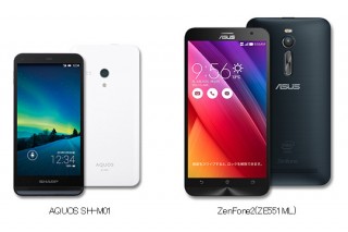BIGLOBEスマホ、「AQUOS SH-M01」と「ZenFone2」を提供開始