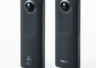 リコー、360度カメラの上位モデル「RICOH THETA S」を発売