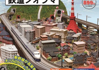 昭和39年頃の街並みをジオラマ模型で再現できる週刊「昭和にっぽん鉄道ジオラマ」