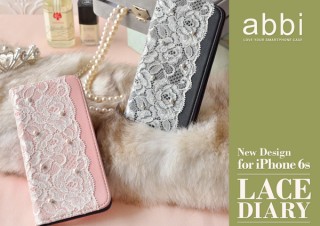 ロア、abbiブランドの女性用iPhone6s/6ケース「Lace Diary」を発売
