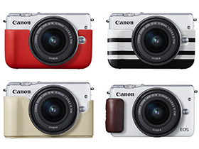 キヤノン、ボディ外観スタイルをカスタマイズできるミラーレスカメラ「EOS M10」を発売