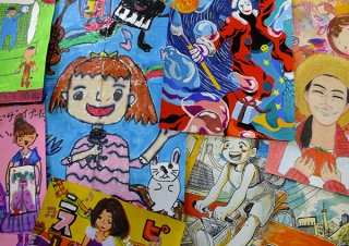 愛知県・メニコンによる“わたしの夢”を題材とした公募の応募作品展示「目の絵ハガキ」作品展