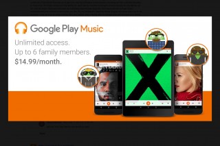 3500万曲を家族6人で聴き放題「Google Play Music」の月額14.99ドル家族プラン