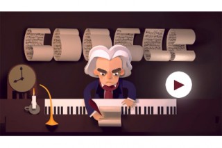 今日のGoogleロゴはルートヴィヒ・ヴァン・ベートーヴェン生誕245周年
