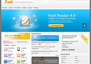 編集機能が強化された無料PDFリーダ「Foxit Reader 4.0」公開