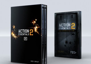 爆発、火炎、煙などアクションシーンの合成に利用できるアルファチャンネル付きの映像素材集「Action Essentials 2」