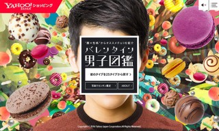 ヤフー、チョコレートをあげたい相手の顔写真から最適な商品を診断する「バレンタイン男子図鑑」を開始