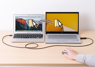 サンワ、WIn/Mac両方で使えるUSB3.0対応リンクケーブルを発売