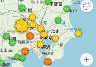 「Yahoo!地図」5段階の花粉アイコンでひと目で飛散量が分かる「花粉情報」開始