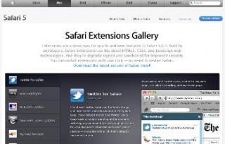 アップル、Safari 5.0.1と機能拡張紹介サイト「Safari Extensions Gallery」公開
