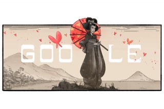 今日のGoogleロゴは三浦環生誕132周年