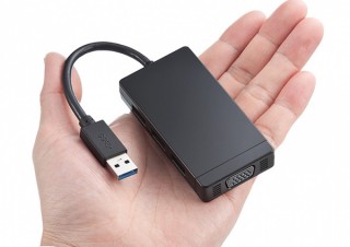 サンワ、USBポートからディスプレイ接続できるUSBハブ付き変換アダプタを発売