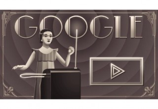 今日のGoogleロゴはクララ・ロックモア生誕105周年