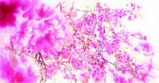 OHGUSHI氏が描く「桜」のビジュアルを用いた体感型アートイベントが東京で開催