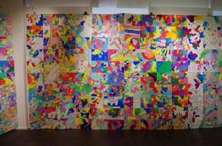 世界中から集めた絵を1つの巨大アートにする「SORAプロジェクト」のイベントが東京で開催